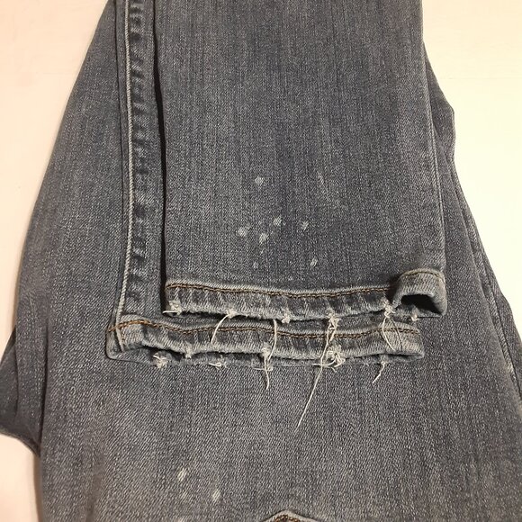 Judy Blue Boyfriend Fit Splattered Distressed Hem Women's Jeans JB82346DK - Picture 9 of 9